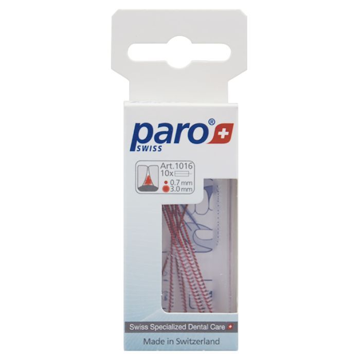 Щетки для межзубных промежутков Paro Swiss Isola long x-тонкие Ø 3.0 мм 10 шт. (7610458010167) изображение 2