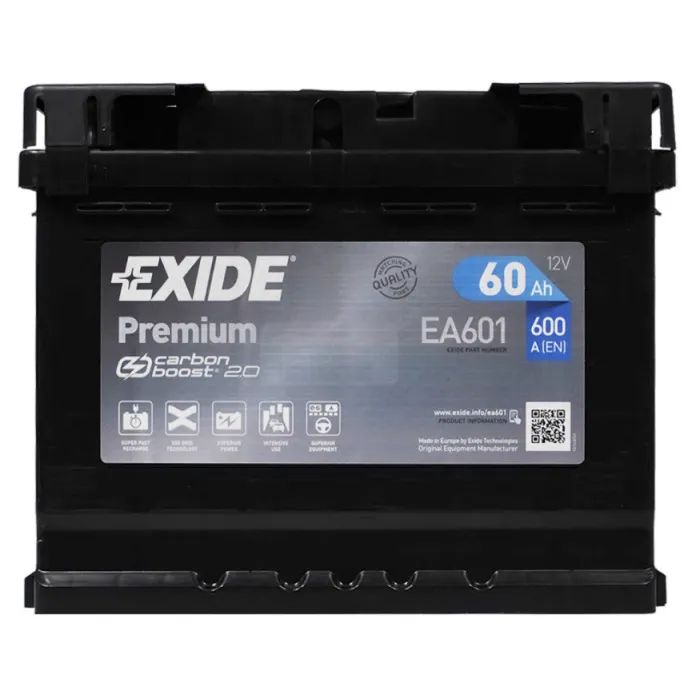 Аккумулятор автомобильный EXIDE PREMIUM 60A (EA601)