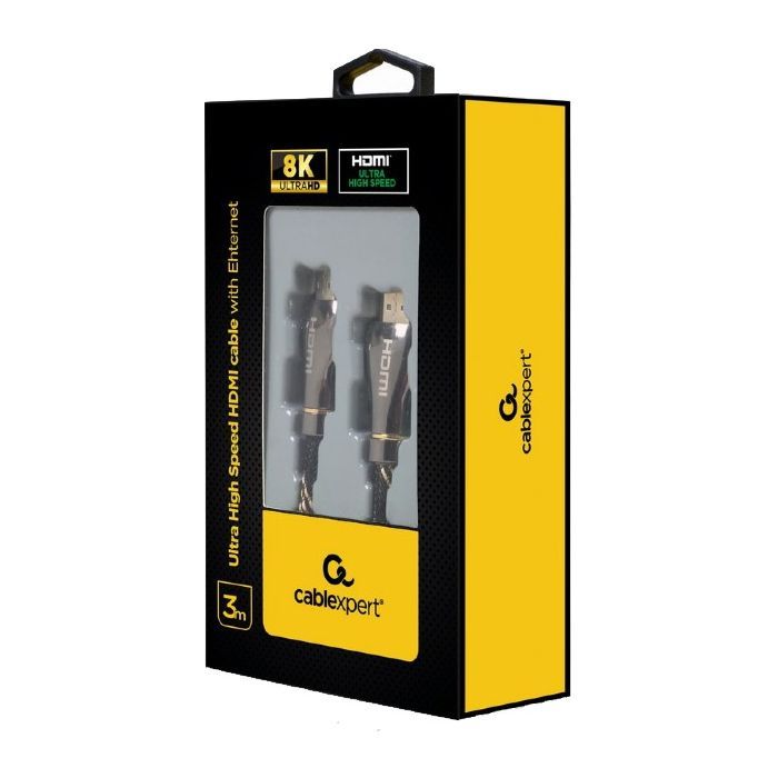 Кабель мультимедійний HDMI to HDMI 1.0m V.2.1 Premium Cablexpert (CCBP-HDMI8K-1M) зображення 2