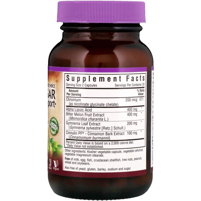 Витаминно-минеральный комплекс Bluebonnet Nutrition Контроль Сахара в Крови, Targeted Choice, 60 вегетарианских (BLB2016) изображение 2