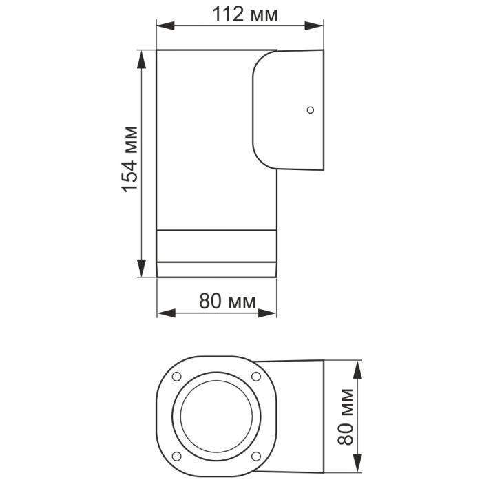 Світильник Videx LED  AR071G IP54 GU10 (VL-AR071G) зображення 3