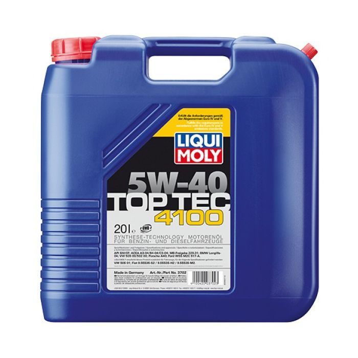 Моторное масло Liqui Moly Top Tec 4100 SAE 5W-40 20л. (3702)