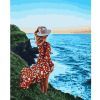 Картина по номерам Strateg Девушка у океана, 40х50 см (VA-2943)