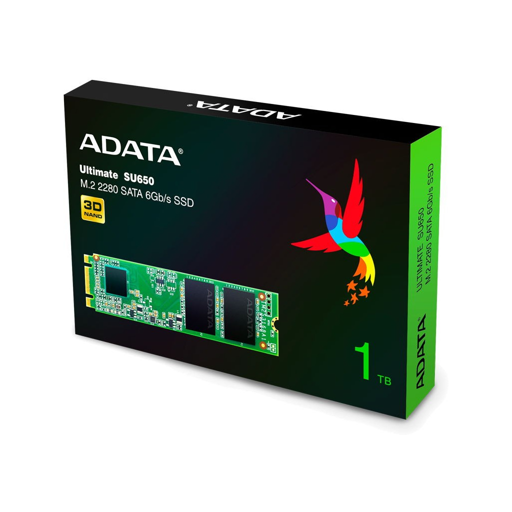 Накопичувач SSD M.2 2280 512GB ADATA (ASU650NS38-512GT-C) зображення 4