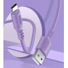 Дата кабель USB 2.0 AM to Micro 5P 1.0m soft silicone violet ColorWay (CW-CBUM044-PU) изображение 5