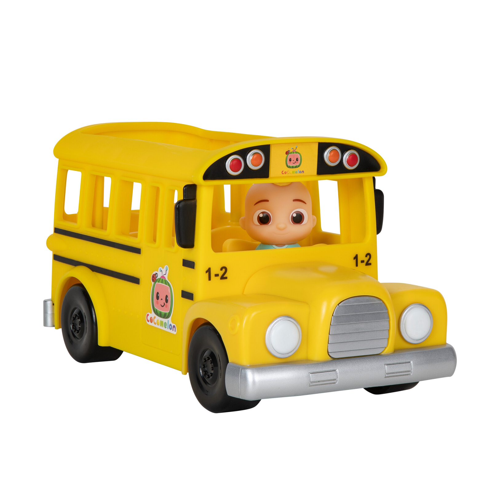 Развивающая игрушка CoComelon Feature Vehicle Желтый Школьный Автобус со звуком (CMW0015) изображение 9