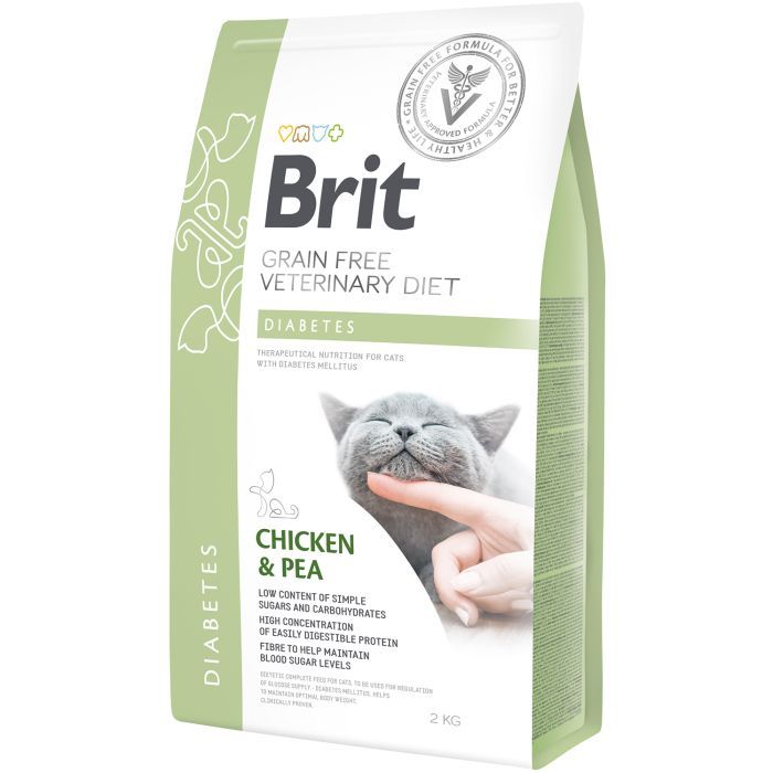 Сухий корм для кішок Brit GF VetDiets Cat Diabets 2 кг (8595602528523)