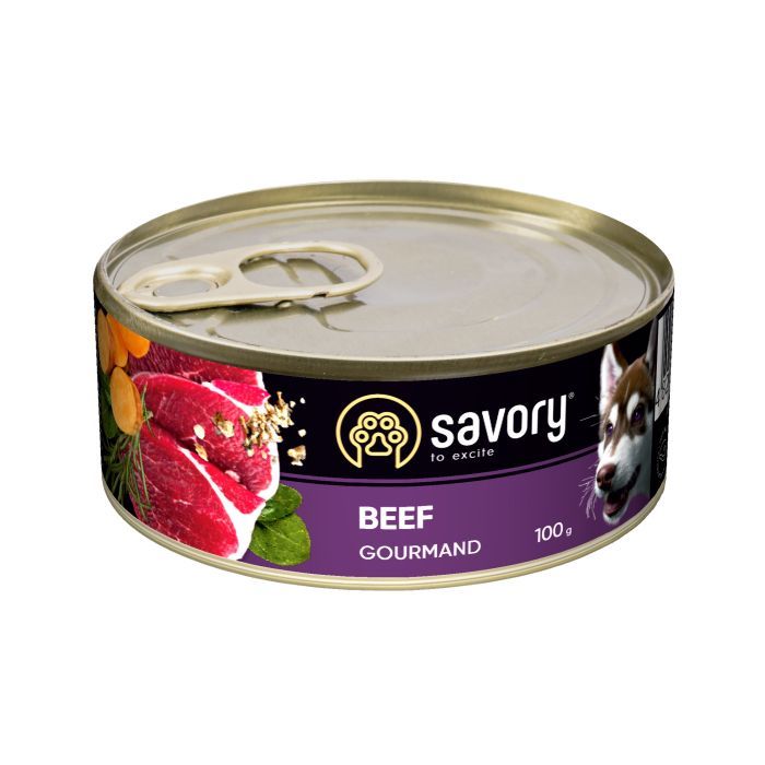Консервы для собак Savory Dog Gourmand говядина 200 г (4820232630426)