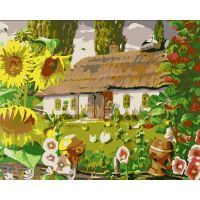 Картина по номерам Santi Украинский домик 40*50 см (954263)