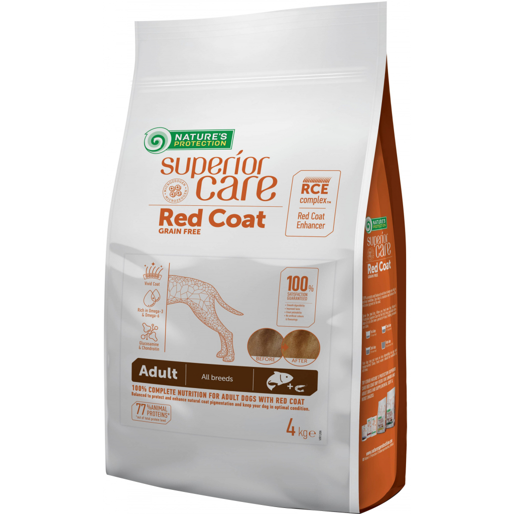Сухой корм для собак Nature's Protection Superior Care Red Coat Grain Free Salmon 10 кг (NPSC47235)