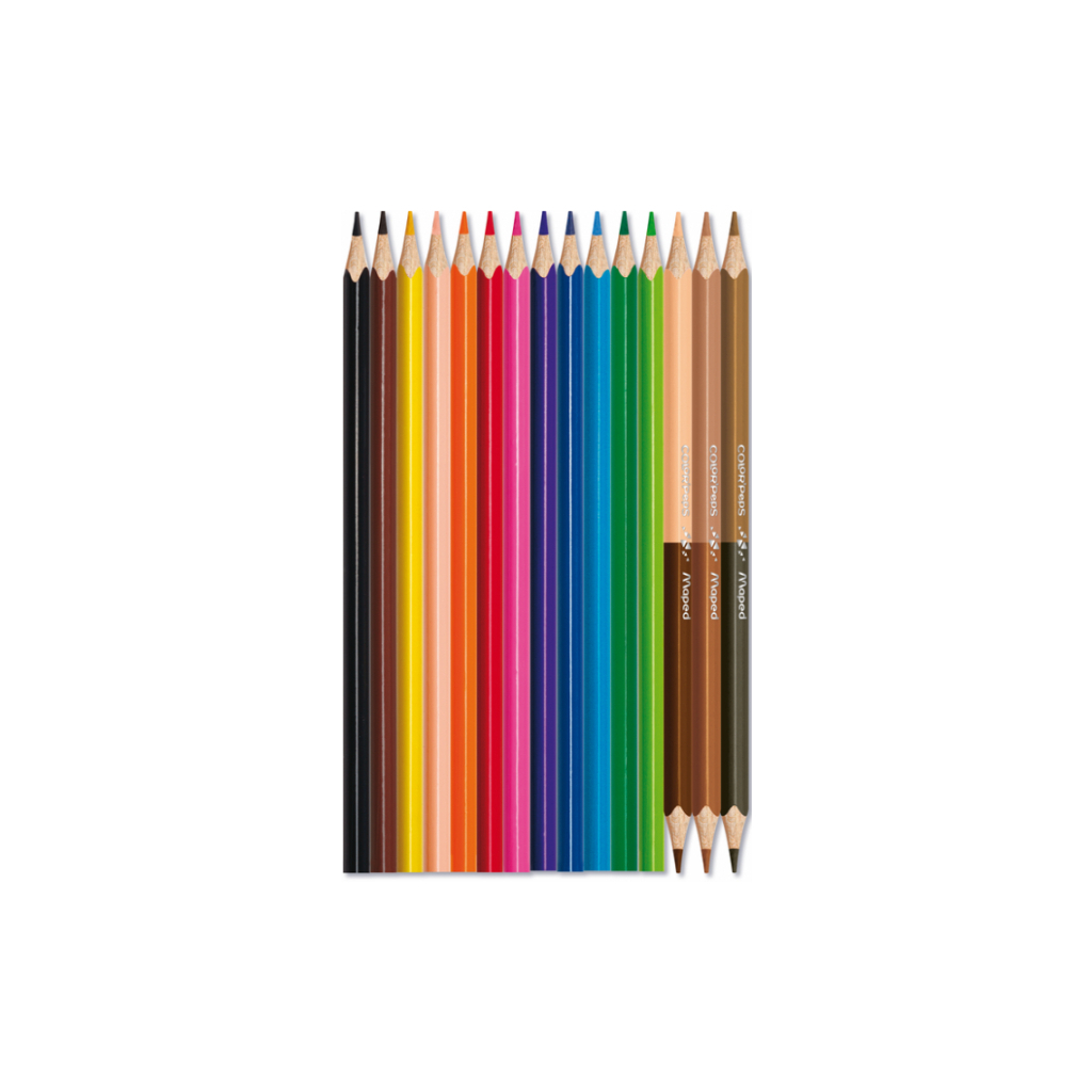 Карандаши цветные Maped Color Peps Classic 12 шт + 3 шт двосторонні Duo (MP.832071) изображение 2