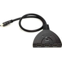Фото - Кабель Power Plant Перехідник HDMI to HDMI 3x1 PowerPlant  CA912070 (CA912070)