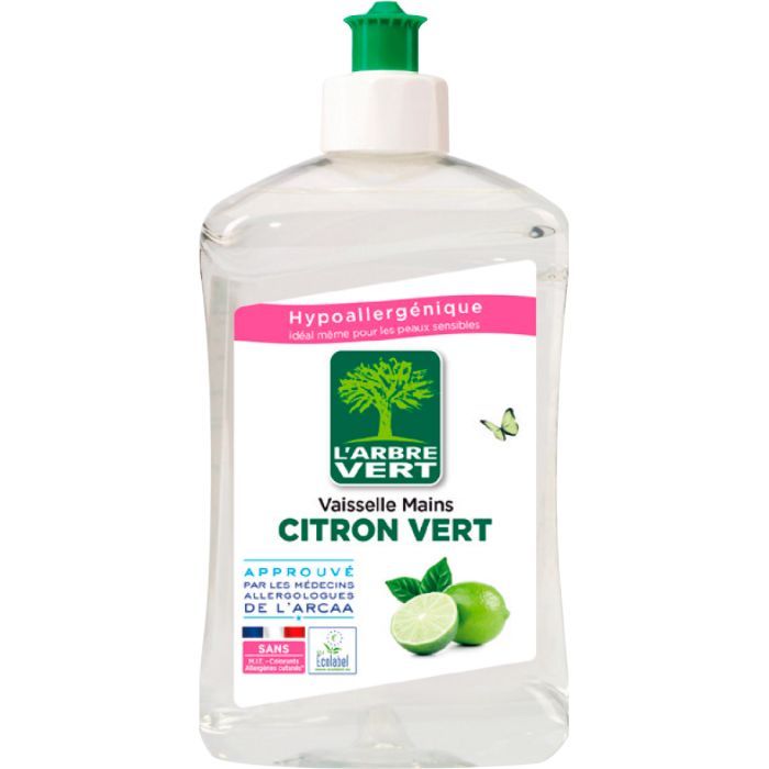 Средство для ручного мытья посуды L'Arbre Vert Лайм 500 мл (3450601016233/3450601047077)