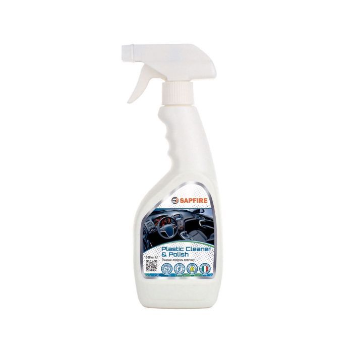 Автополіроль SAPFIRE Plastic Cleaner Polish - лимон 500мл (002821)