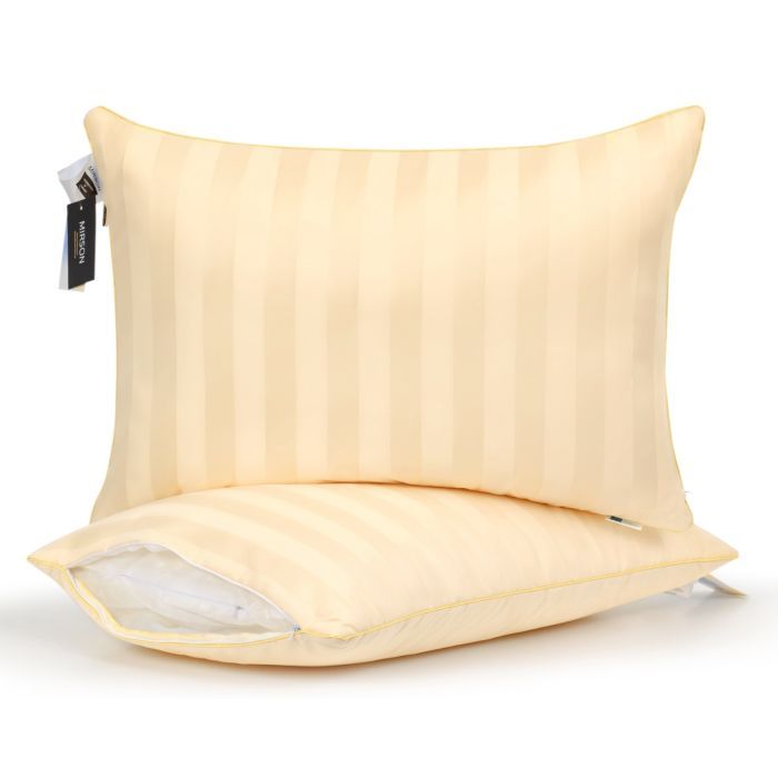 Подушка MirSon антиаллергенная Carmela Eco-Soft Hand Made 493 средняя 60х60 (2200000625410)