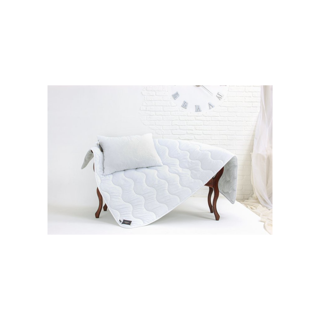 Ковдра MirSon Набір вовняний №1675 Eco Light White Ковдра 172х205 + подушк (2200002656610) зображення 2
