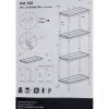 Стеллаж Toomax 4 полки cm. 80x40x138h black (5140) изображение 6