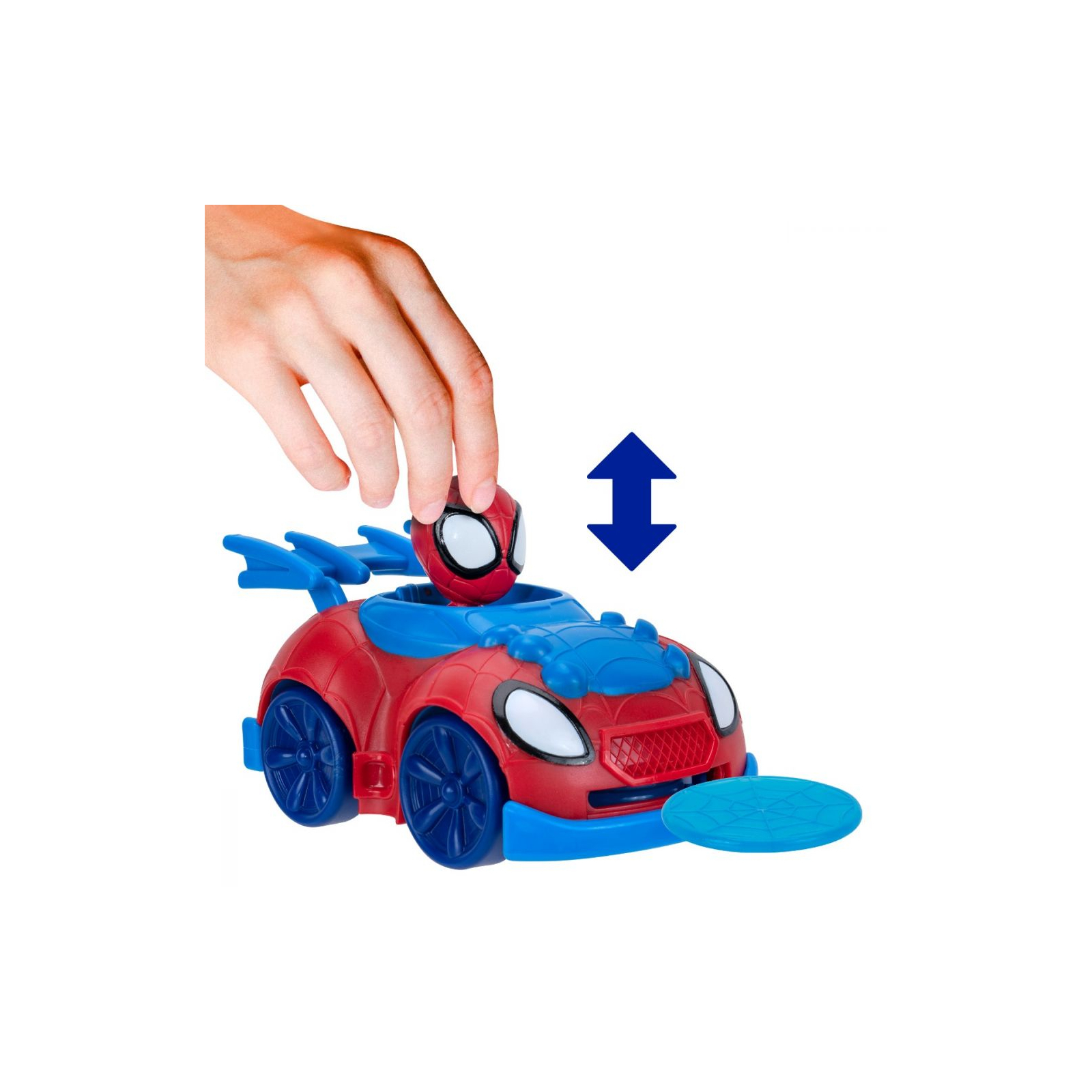 Машина Spidey Little Vehicle Disc Dashers Spidey W1 Спайди (SNF0008) изображение 4
