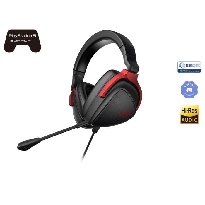 Наушники ASUS ROG Delta S Core 3,5мм Black/Red (90YH03JC-B1UA00) изображение 2