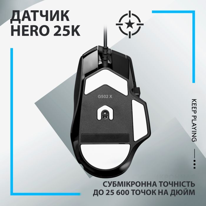 Мышка Logitech G502 X USB White (910-006146) изображение 4