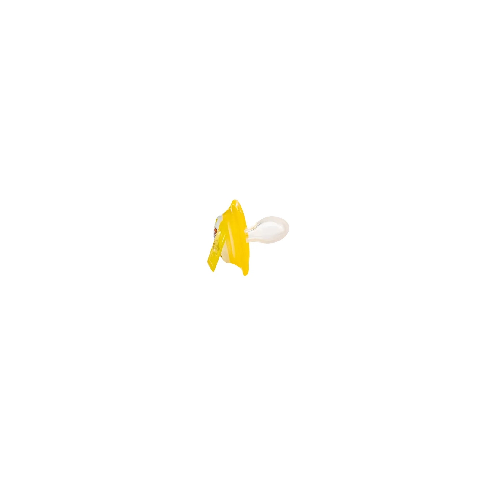 Пустушка Baby Team силіконова, класична, 6+ міс (3014_жовтий) зображення 2