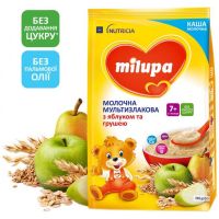 Детская каша Milupa Молочная Мультизлаковая с яблоком и грушей 210 г (5900852042799)