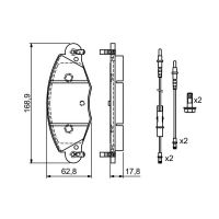 Гальмівні колодки Bosch 0 986 424 581 зображення 3