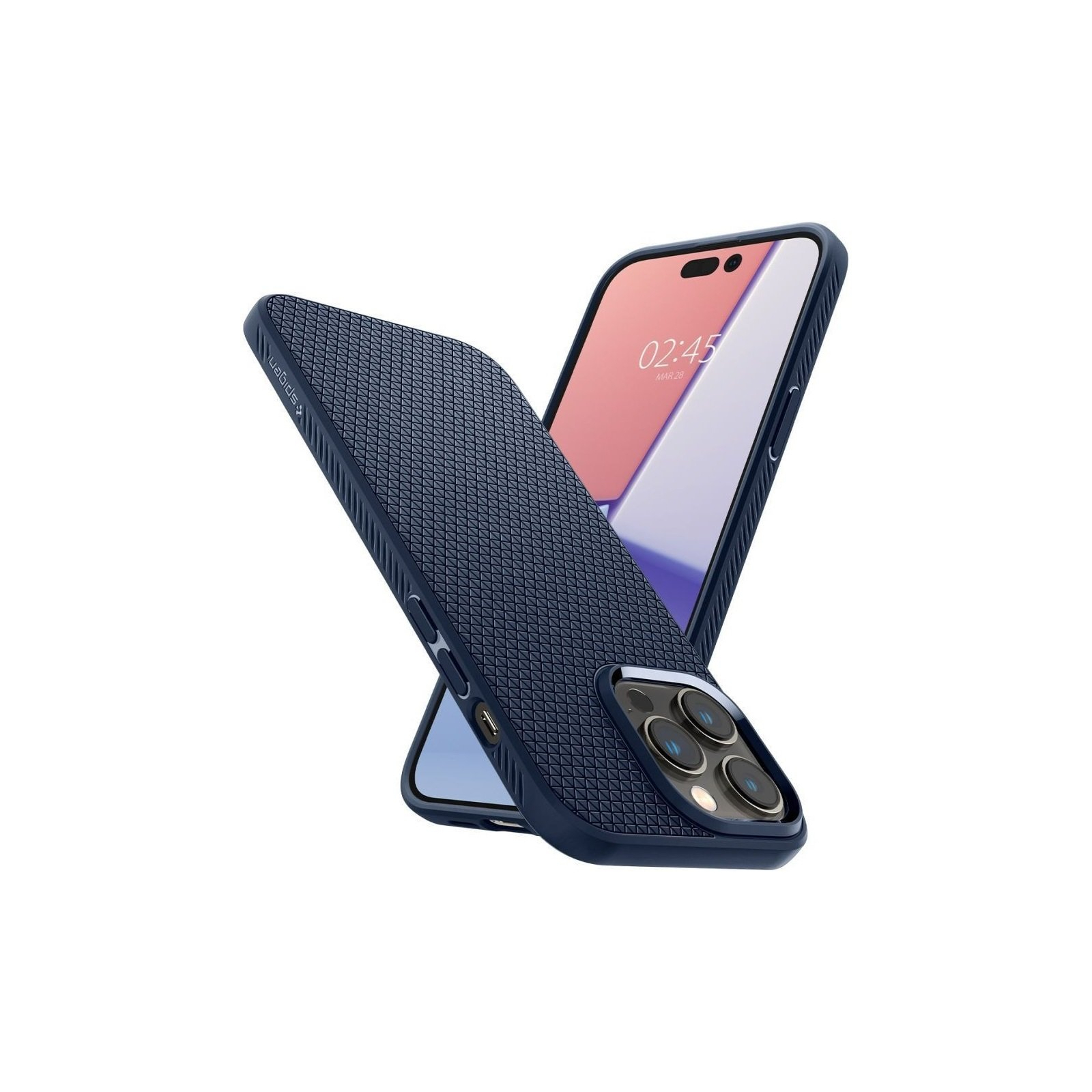 Чохол до мобільного телефона Spigen Apple iPhone 14 Pro Liquid Air, Navy Blue (ACS04958) зображення 7
