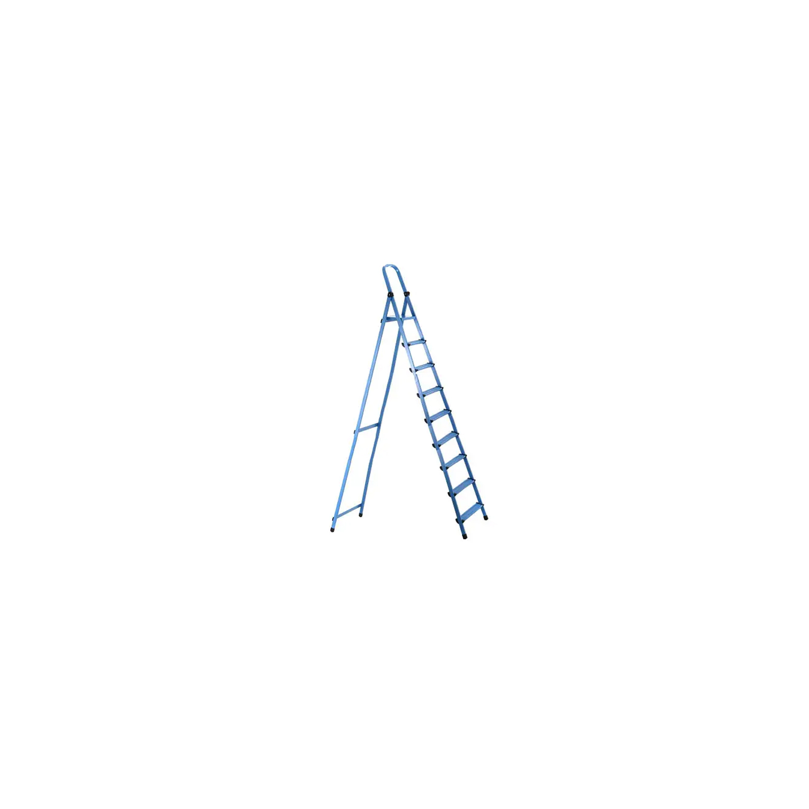 Лестница Work's стремянка металлическая - 409 (9 ст., синяя) (63276)