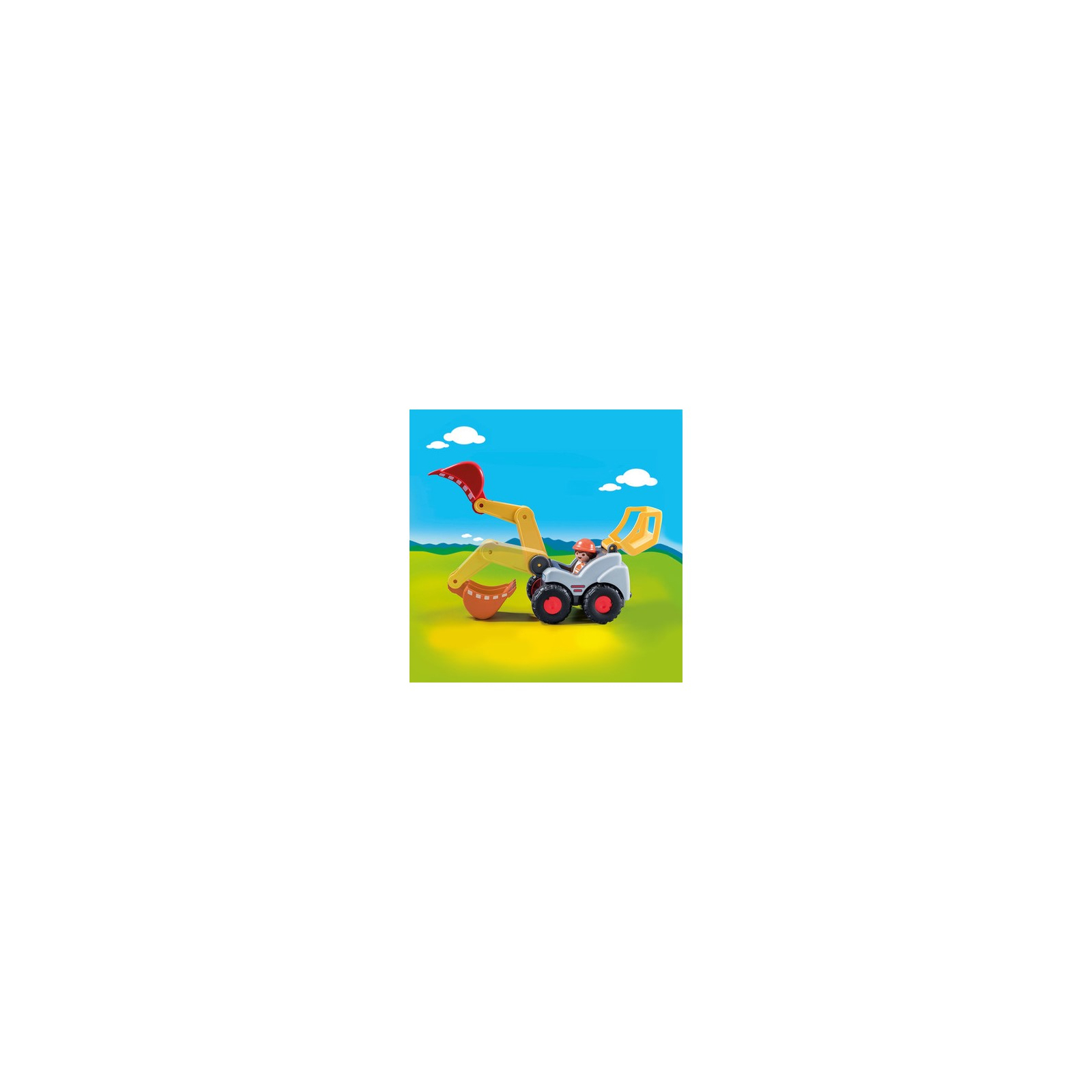 Конструктор Playmobil 1.2.3 Экскаватор с ковшом (70125) изображение 5