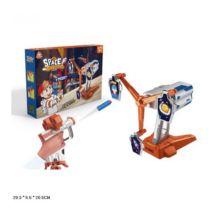 Игровой набор A-Toys Тир: бластер, поролон. снаряды, мишень (S3211)