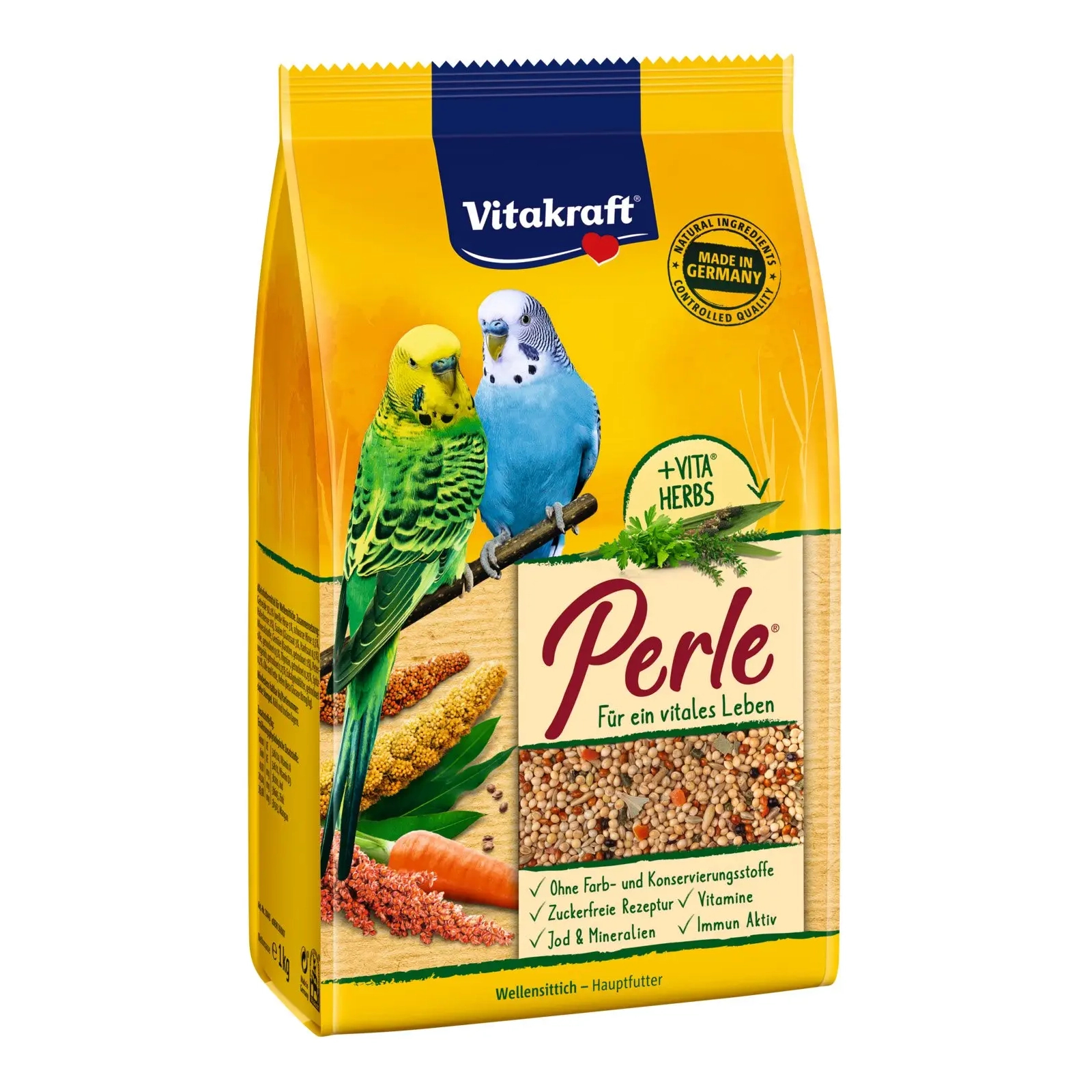 Корм для птиц Vitakraft Menu Vital для волнистых попугаев 1 кг (4008239214447)