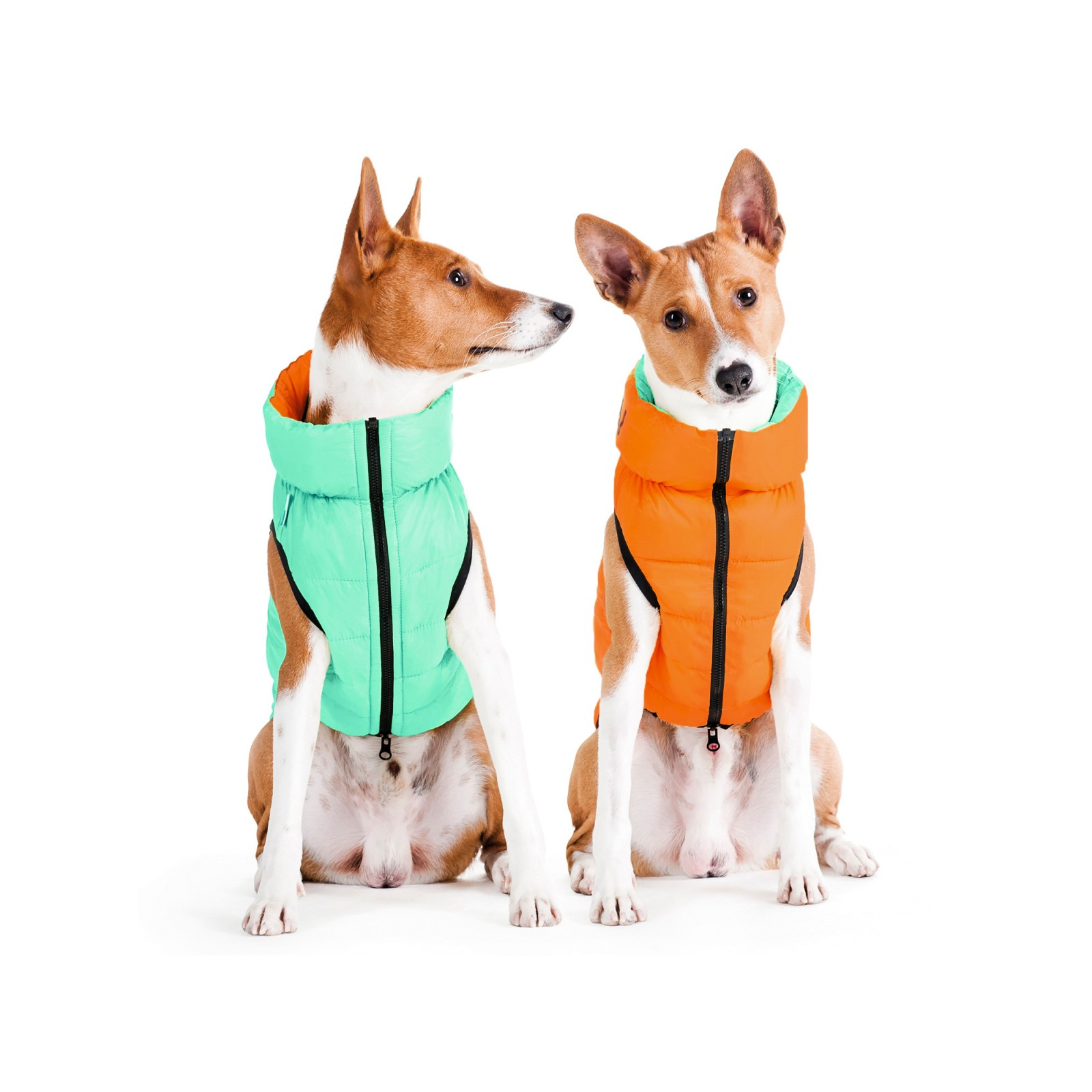 Курточка для животных Airy Vest Lumi двусторонняя L 65 мятно-оранжевая (2321) изображение 2