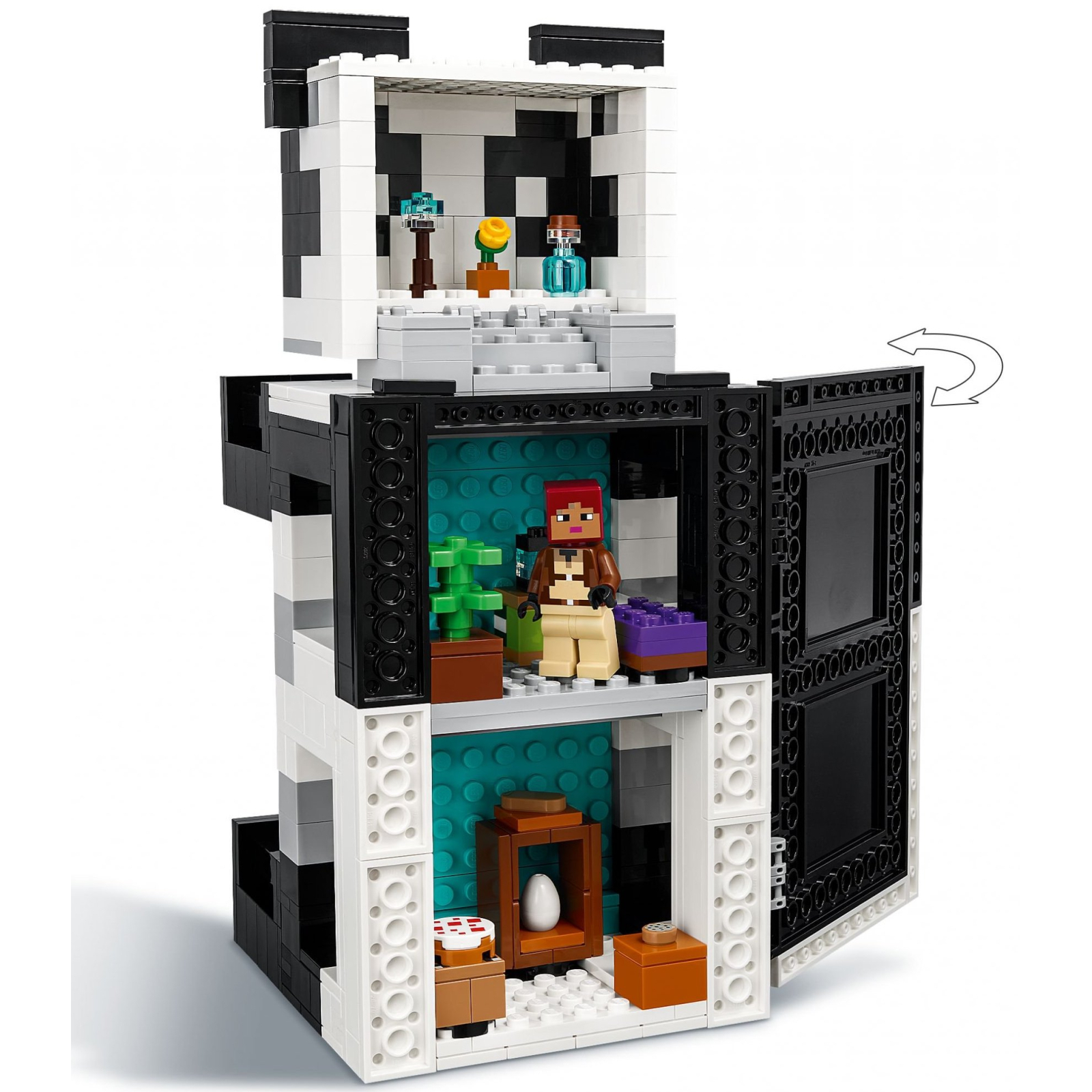 Конструктор LEGO Minecraft Апартаменты панды 553 детали (21245) изображение 4