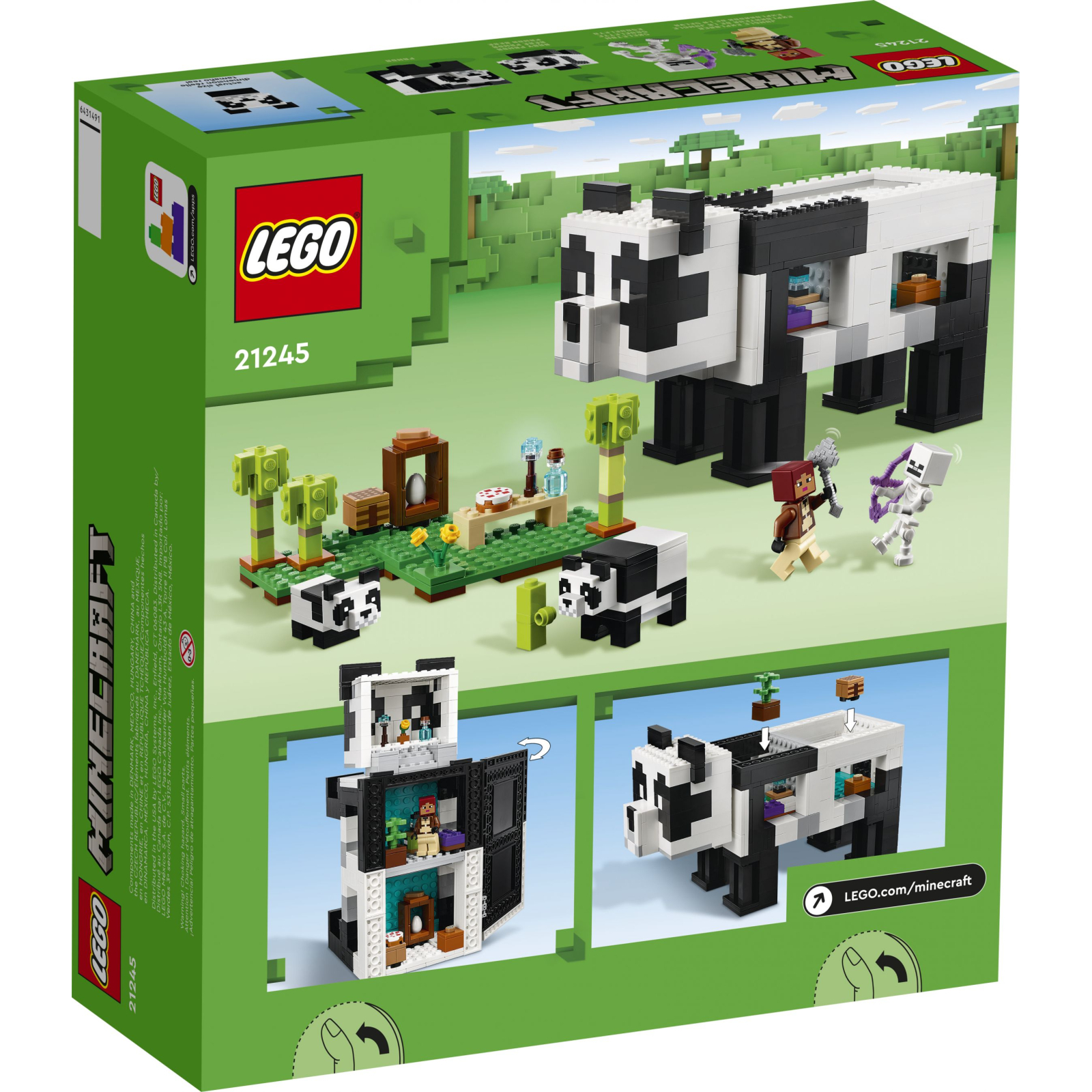 Конструктор LEGO Minecraft Помешкання панди 553 деталі (21245) зображення 7