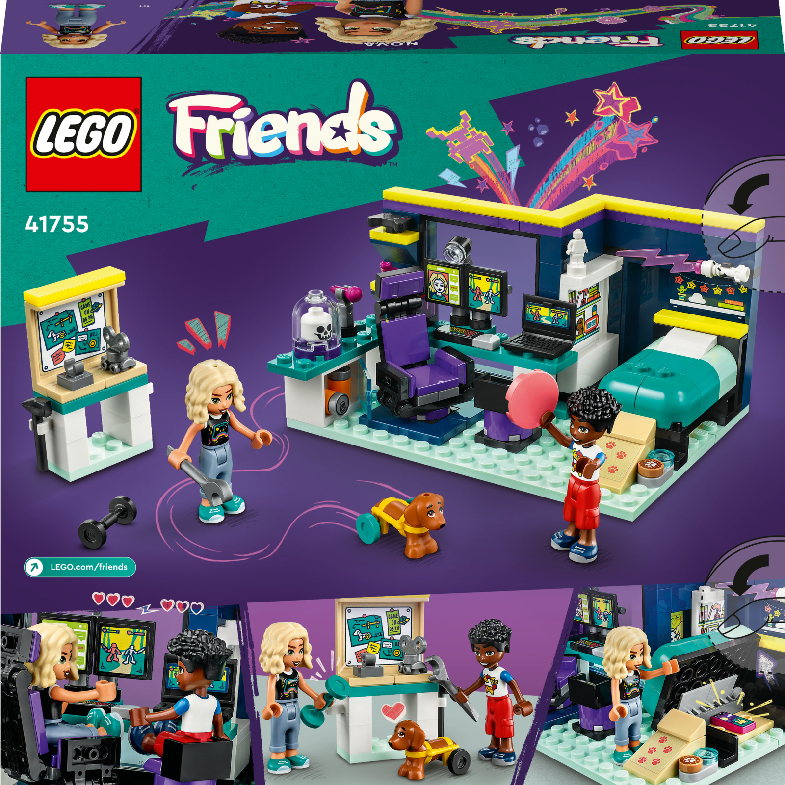Конструктор LEGO Friends Комната Нови 179 деталей (41755) изображение 10