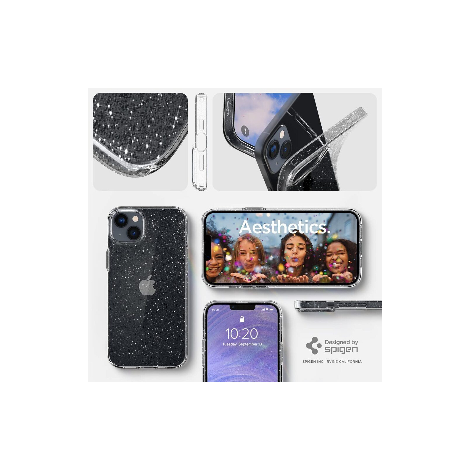 Чохол до мобільного телефона Spigen Apple iPhone 14 Liquid Crystal Glitter, Rose Quartz (ACS05035) зображення 10