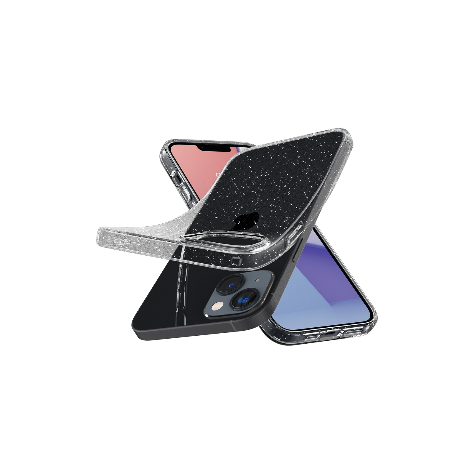 Чехол для мобильного телефона Spigen Apple iPhone 14 Liquid Crystal Glitter, Crystal Quartz (ACS05034) изображение 7