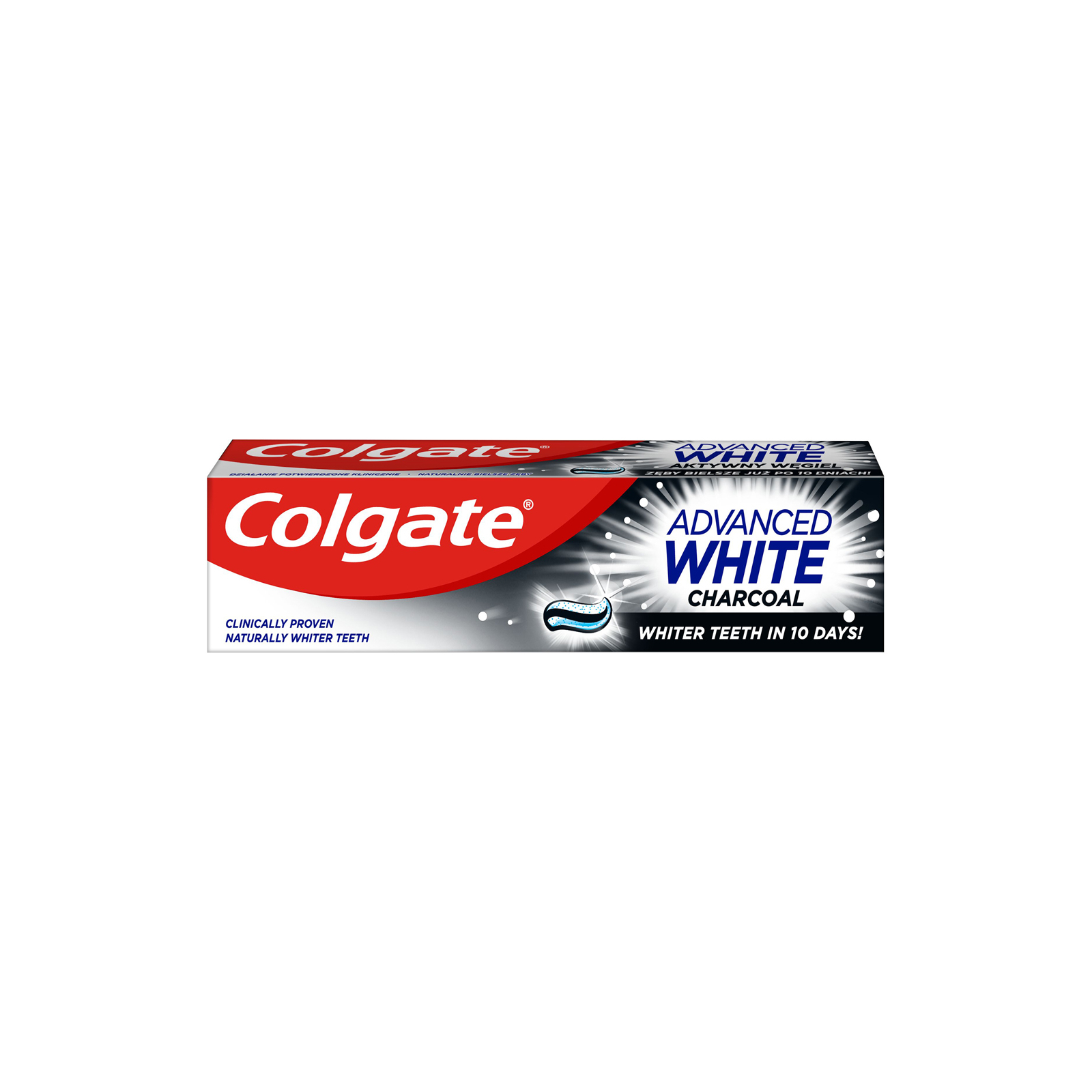 Зубная паста Colgate Advanced White Charcoal Отбеливающая с углем 100 мл (8718951278851) изображение 2