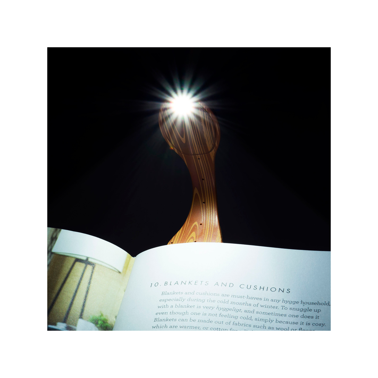 Закладки для книг Flexilight ліхтарик - Деревина (FLWO) зображення 7