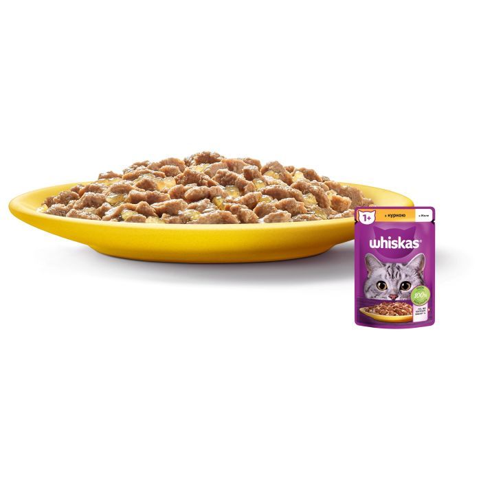 Вологий корм для кішок Whiskas Курка в желе 85 г (5900951302138) зображення 4