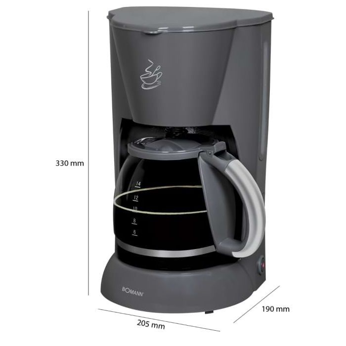 Капельная кофеварка Bomann КА 183 CB grey (КА183CB grey) изображение 4