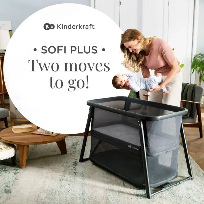 Кроватка Kinderkraft манеж 4 в 1 Sofi Plus Grey (5902533920051) изображение 12