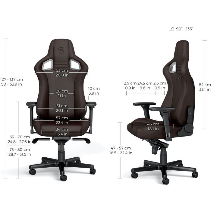Крісло ігрове Noblechairs Epic Java Edition (NBL-PU-JVE-001) зображення 8