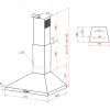 Витяжка кухонна Perfelli K 6210 BL 700 LED зображення 11