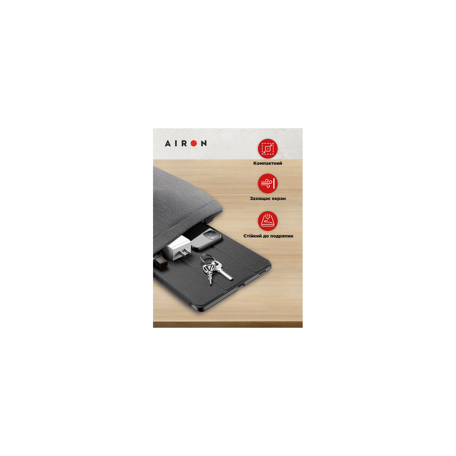 Чехол для планшета AirOn Premium Xiaomi Redmi Pad 10.6" 2022 + Film Black (4822352781087) изображение 11
