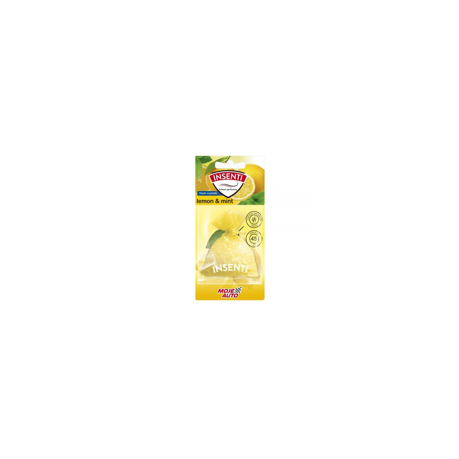 Ароматизатор для автомобиля MOJE AUTO Insenti Fresh Bag Lemon Mint 20мл (15-506)