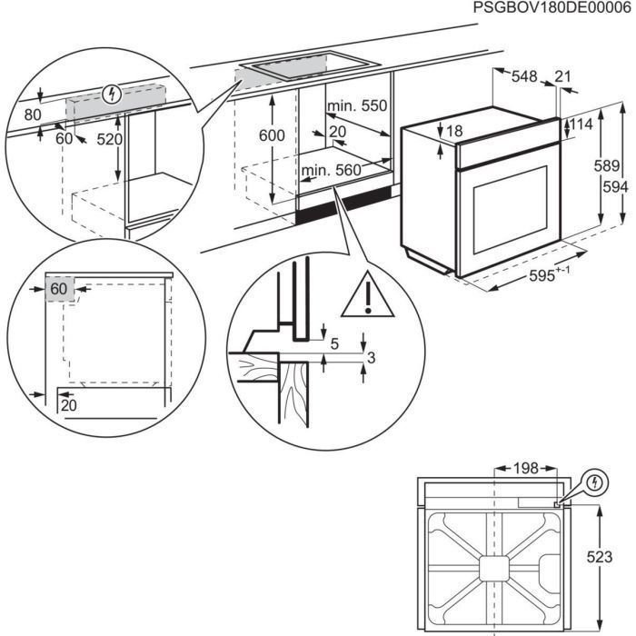 Духова шафа Electrolux EOF3H50BK зображення 11