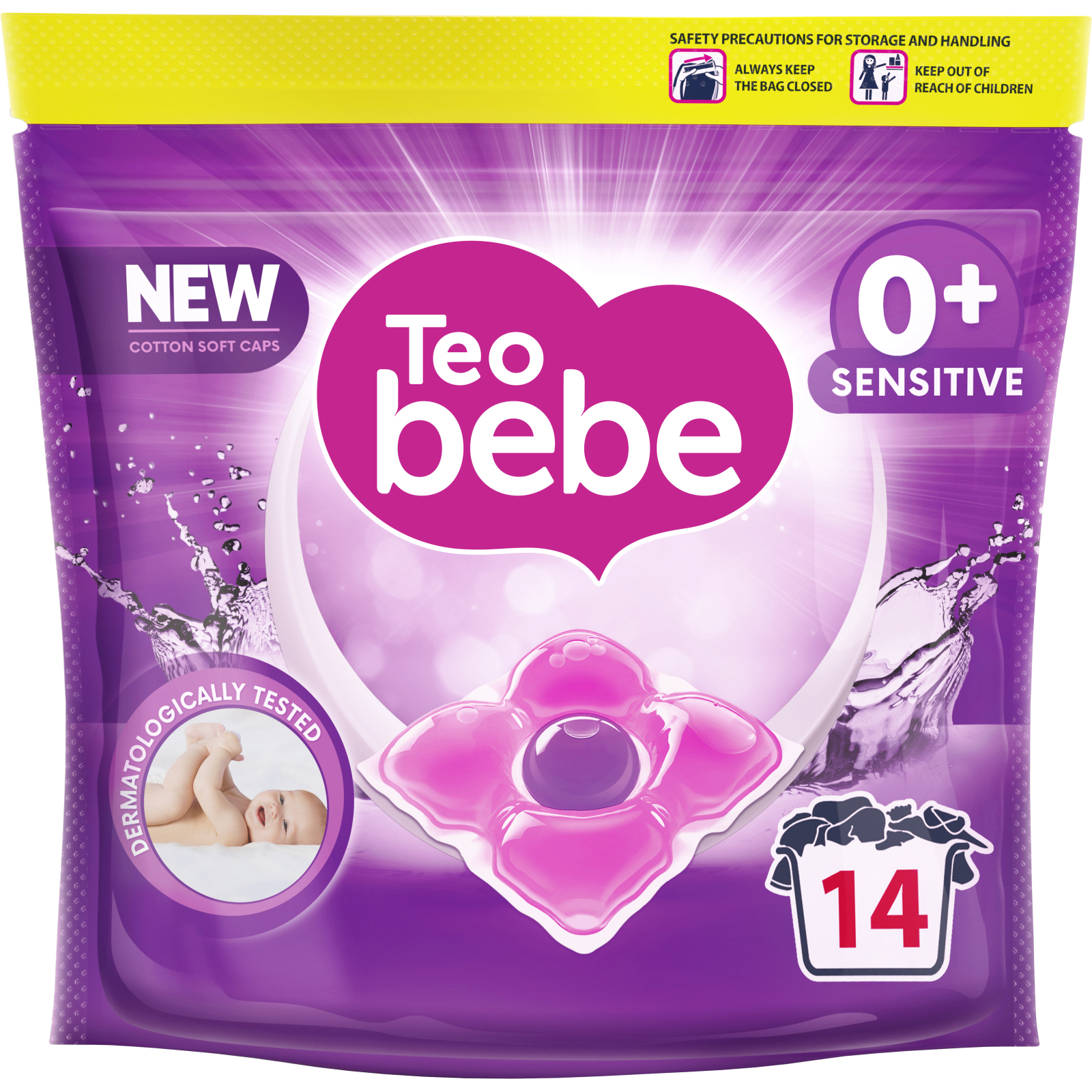 Капсулы для стирки Teo bebe Cotton Soft Сaps Sensitive 14 шт. (3800024045783)