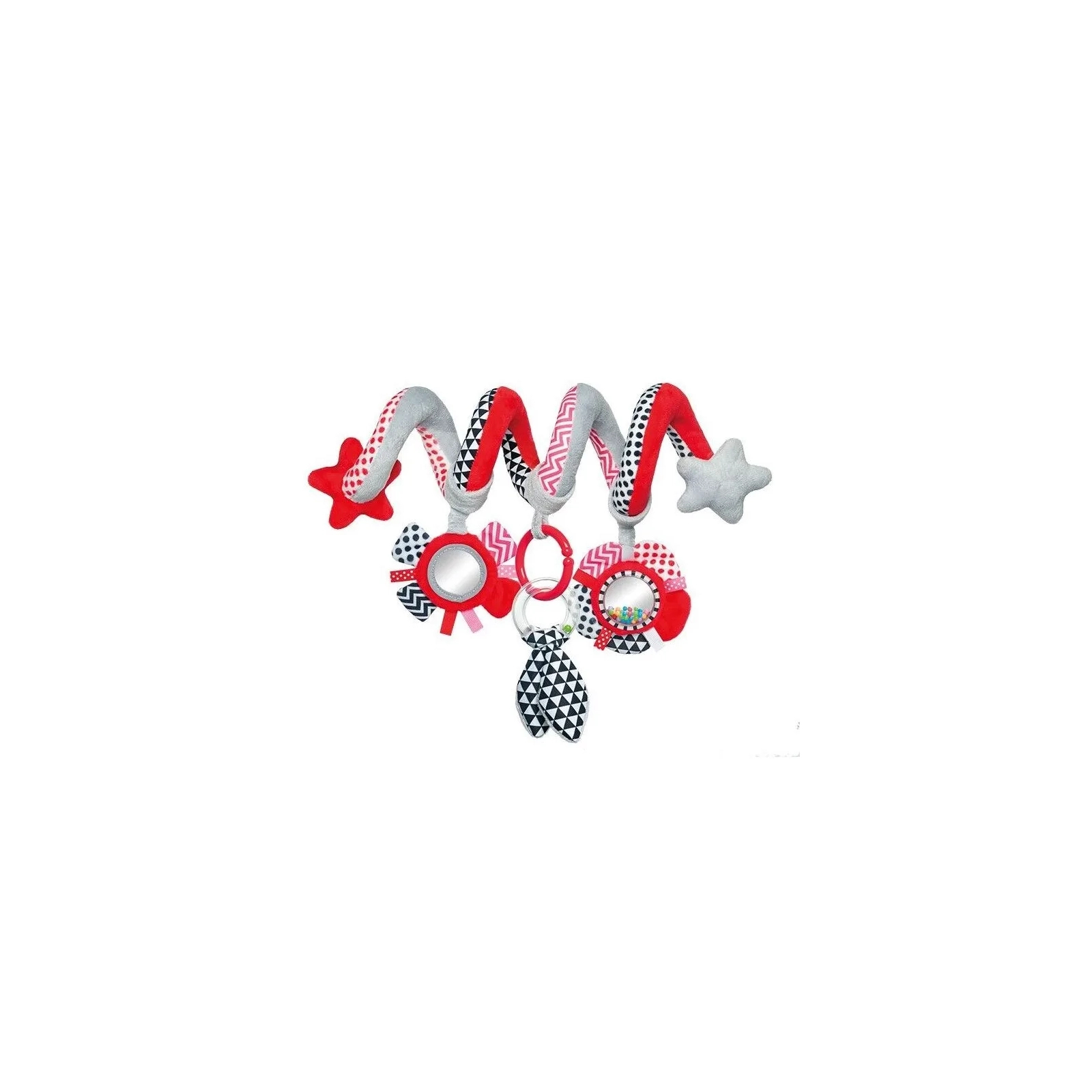 Іграшка на коляску Canpol Babies м яка спіраль червона (68/063_red)